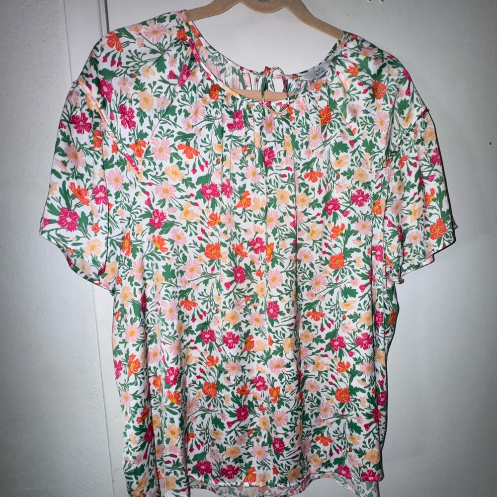 XL Floral Print Women's Top